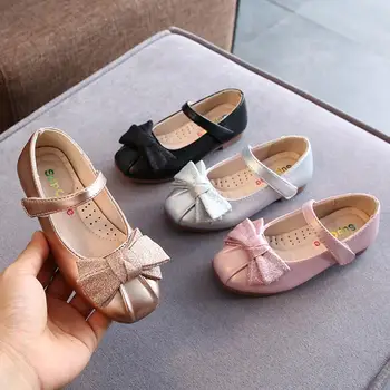 

Children princess leather shoes 4 colors casual baby black pink girls fashion brand sport shoes dance shoes performace shoes