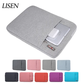

Waterproof Nylon Sleeve Notebook Bag 11 12 13.3 14 15 For Macbook Air 13 Pro 16 Case For Xiaomi HP Asus Lenovo Plush Shockproof