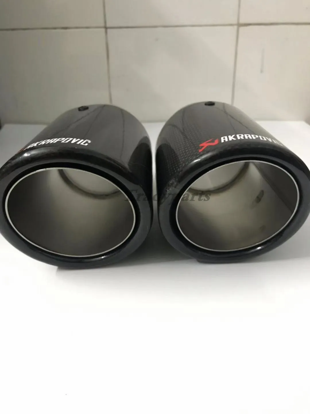 1 шт. Akrapovic гладкая ткань Глянцевая углеродная выхлопная система глушитель обычный наконечник хвостовые трубы универсальные прямые из нержавеющей стали