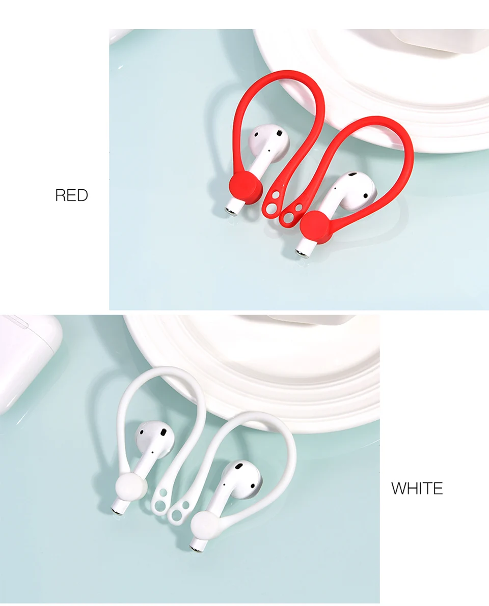 KUULAA защитные Крючки Держатель безопасности подходят крючки для Airpods Apple беспроводные наушники аксессуары спортивные анти-потеря ушной крючок
