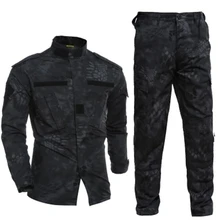 US Army Military Uniform Rattlesnake Camo Shooter Jacket Mens Python Grain Tactical Sets Man Jacket and Pants