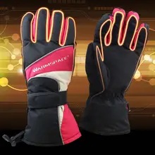 Зимние тепловые электрические теплые водонепроницаемые перчатки с подогревом на батарейках для мотоцикла Охота ходьба на лыжах Зимние перчатки для рук