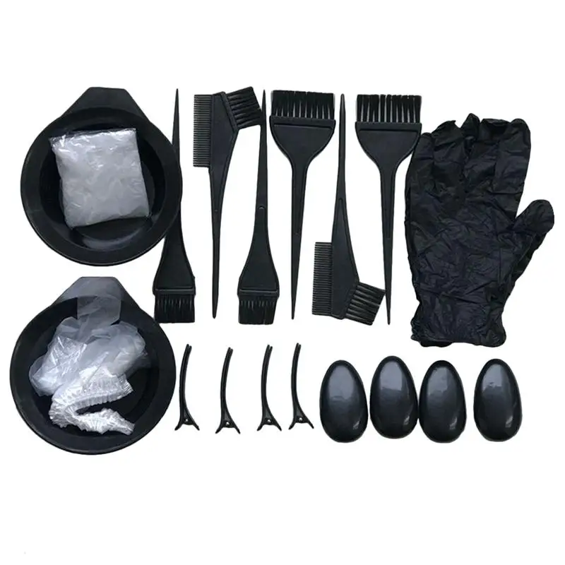 1 Set/22pcs Practical Hair Coloring Tool Kit DIY Dyeing Tool Sets