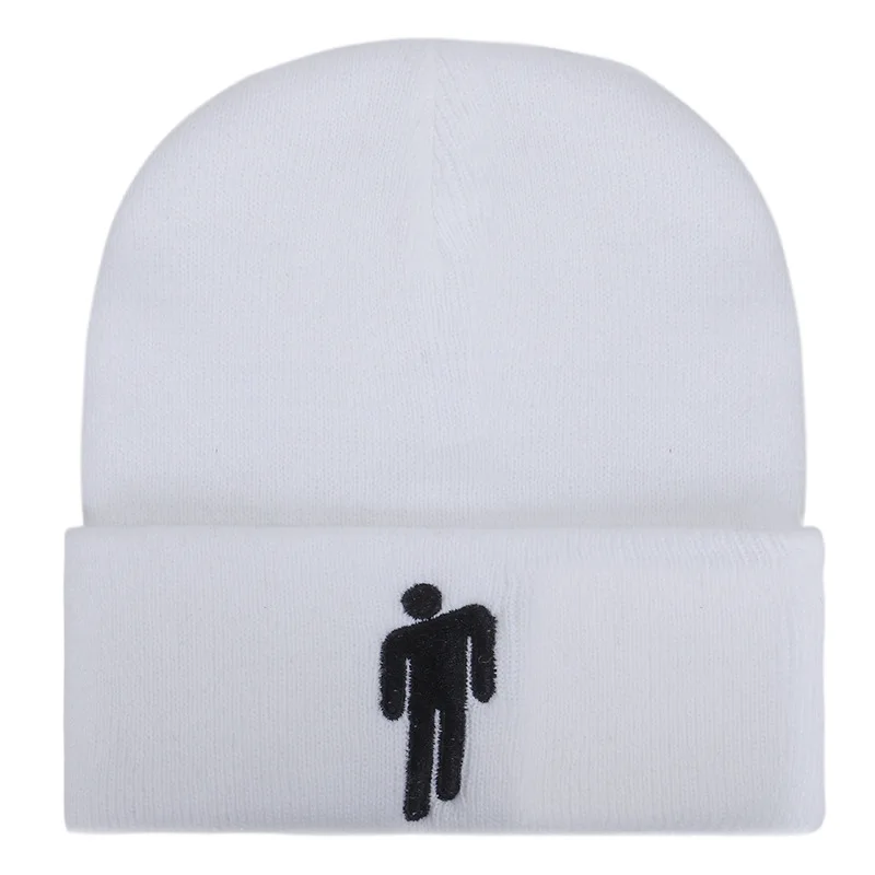 Billie Eilish Beanie Hat Women Knitted Warm Winter Hats For Women Men Solid Hip-hop Casual Cuffed Beanies Bonnet Skullies Caps