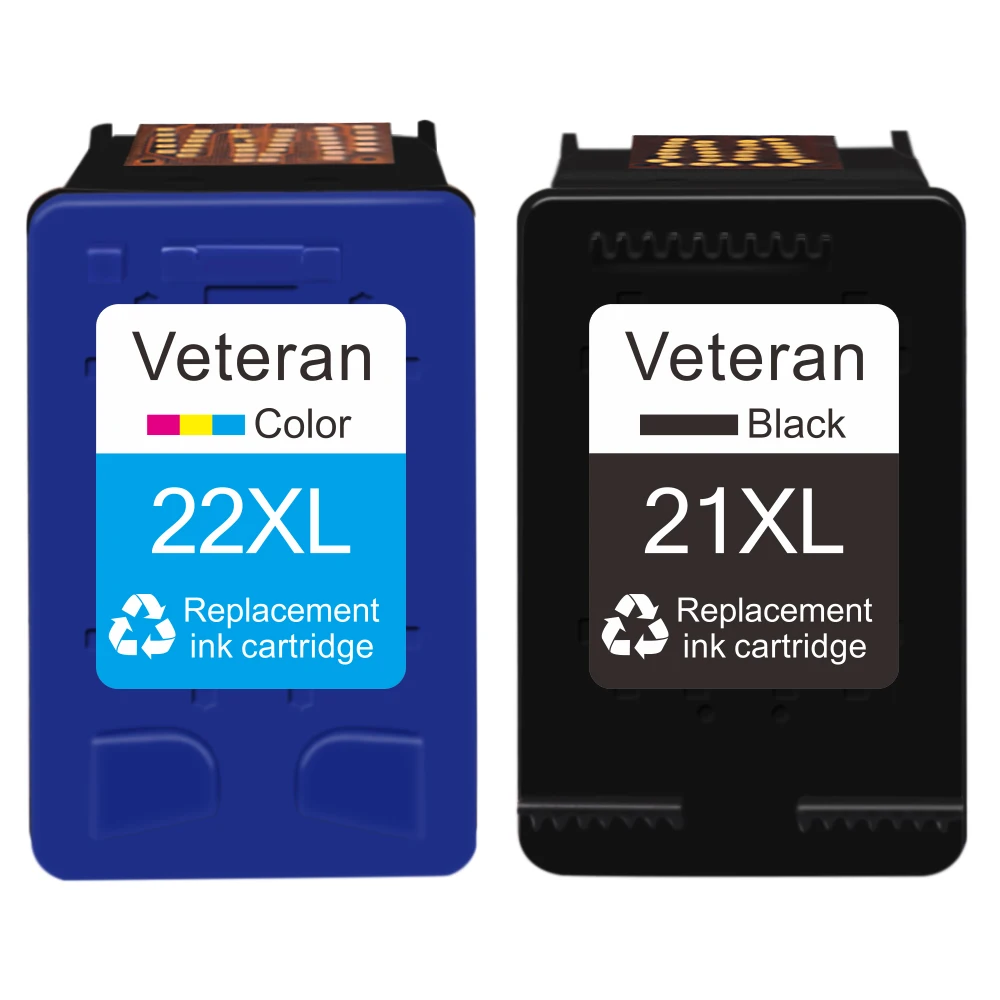 Чернильные картриджи Veteran для принтеров HP 21 22 Deskjet F2280 F2180 F4180 F300 F380 F2100 F2200 |
