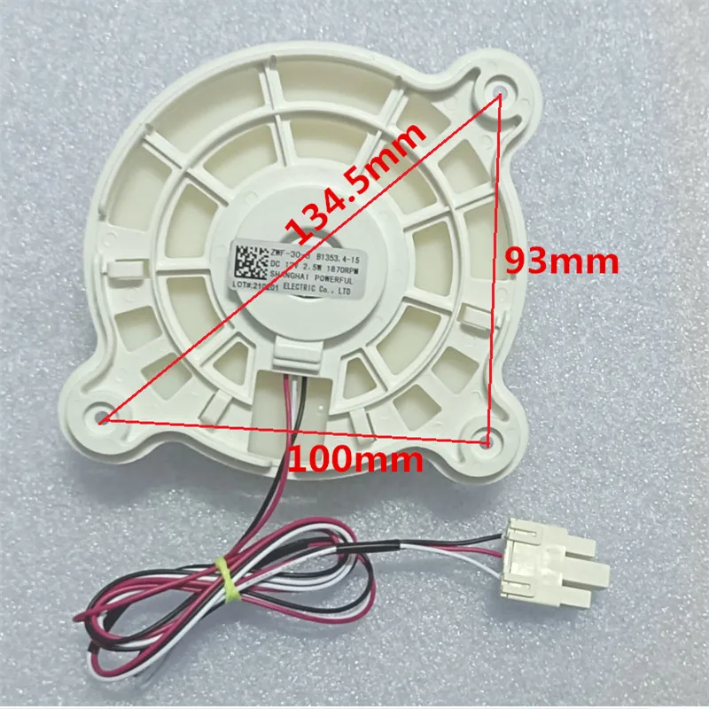 Original Refrigerator Motor ZWF-30-3 DC12v Refrigeration Fan for Samsung Haier Midea