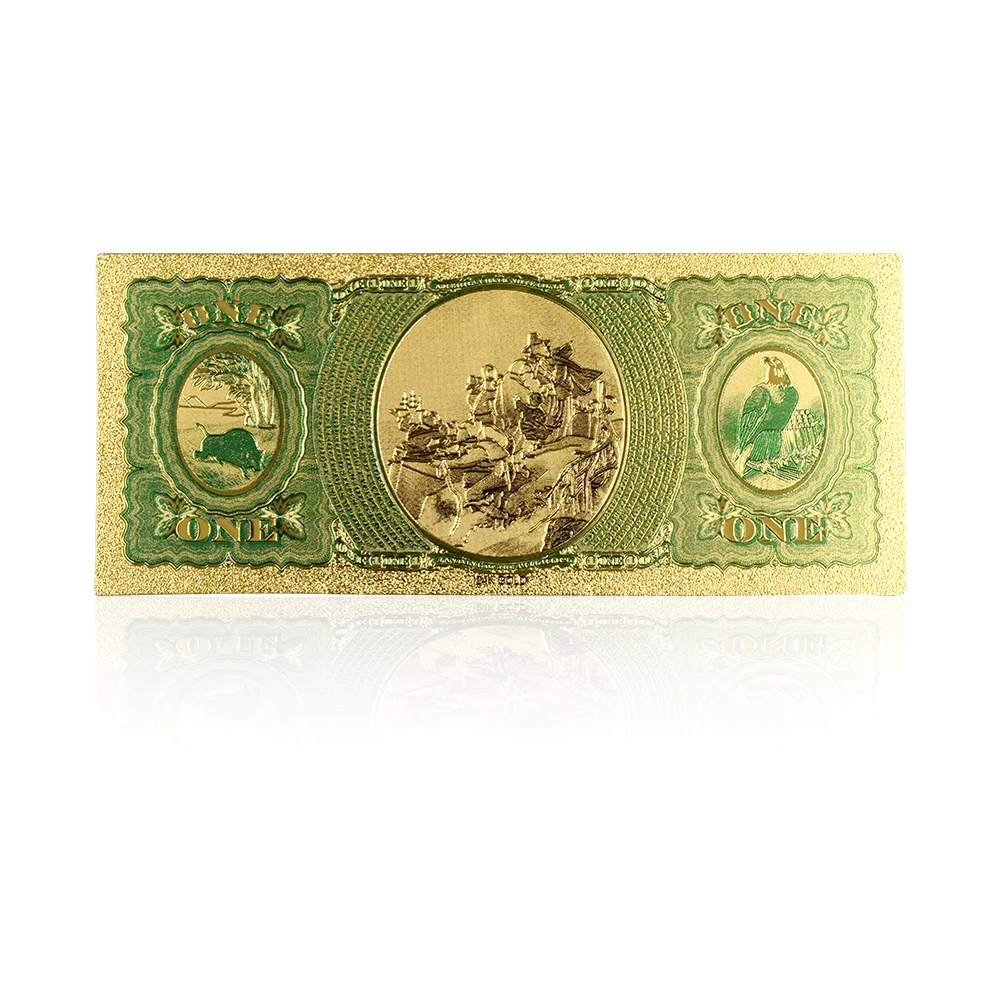 Горячая Распродажа, 1875 год, высокое качество, 1 доллар, Соединенные Штаты, бумага для денег, цветная, США, Золотая банкнота