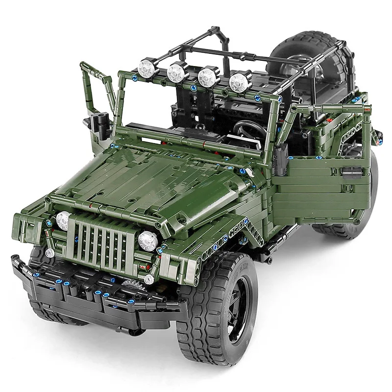 

Building block Yuxing 13124 Jeep Off-Road Vehicle Static Edition Technology Machinery Highly Difficult Assembling Building Block