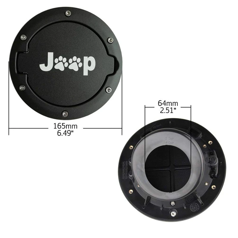 Крышка топливного бака, крышка бензобака для 2007- Jeep Wrangler JK& Unlimited 2/4 двери