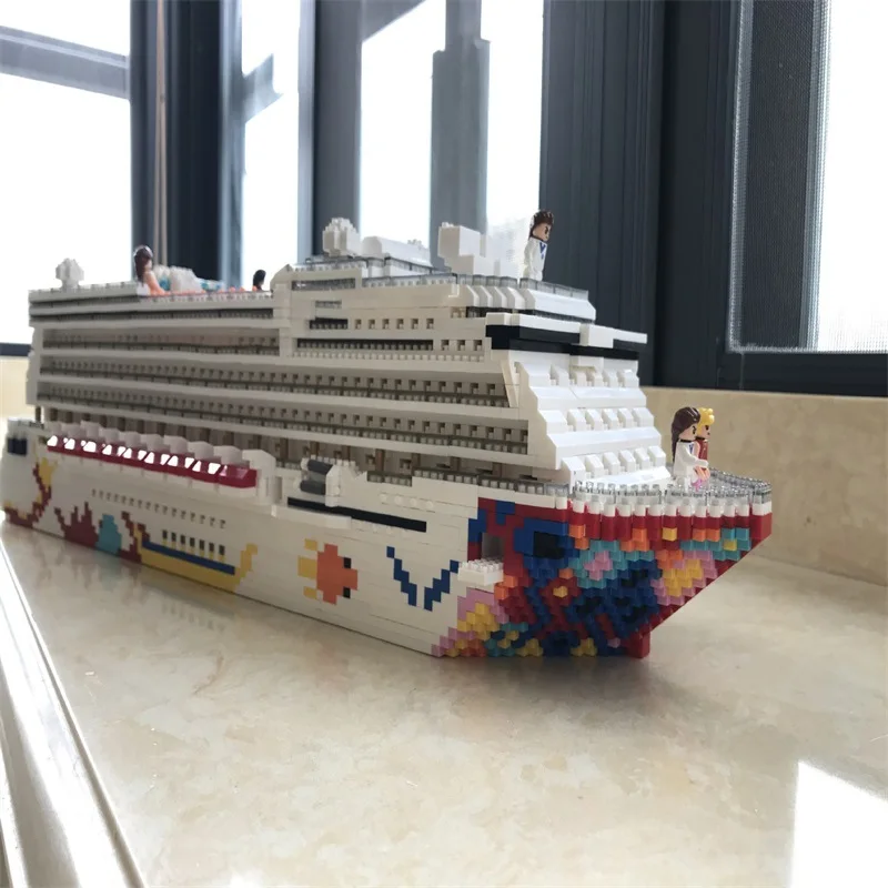

Diamond Gift Educational Assembled Building Blocks Toy Creative DIY Granule Yatch Pirate Ship Fight Inserted Jigsaw Puzzle Build