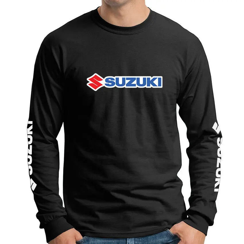 

for Suzuki Car Racing Motorcycle Bike Biker Moto Long Sleeve T-Shirt Cotton Tees Tops Mens Plus size Sweatshirts F