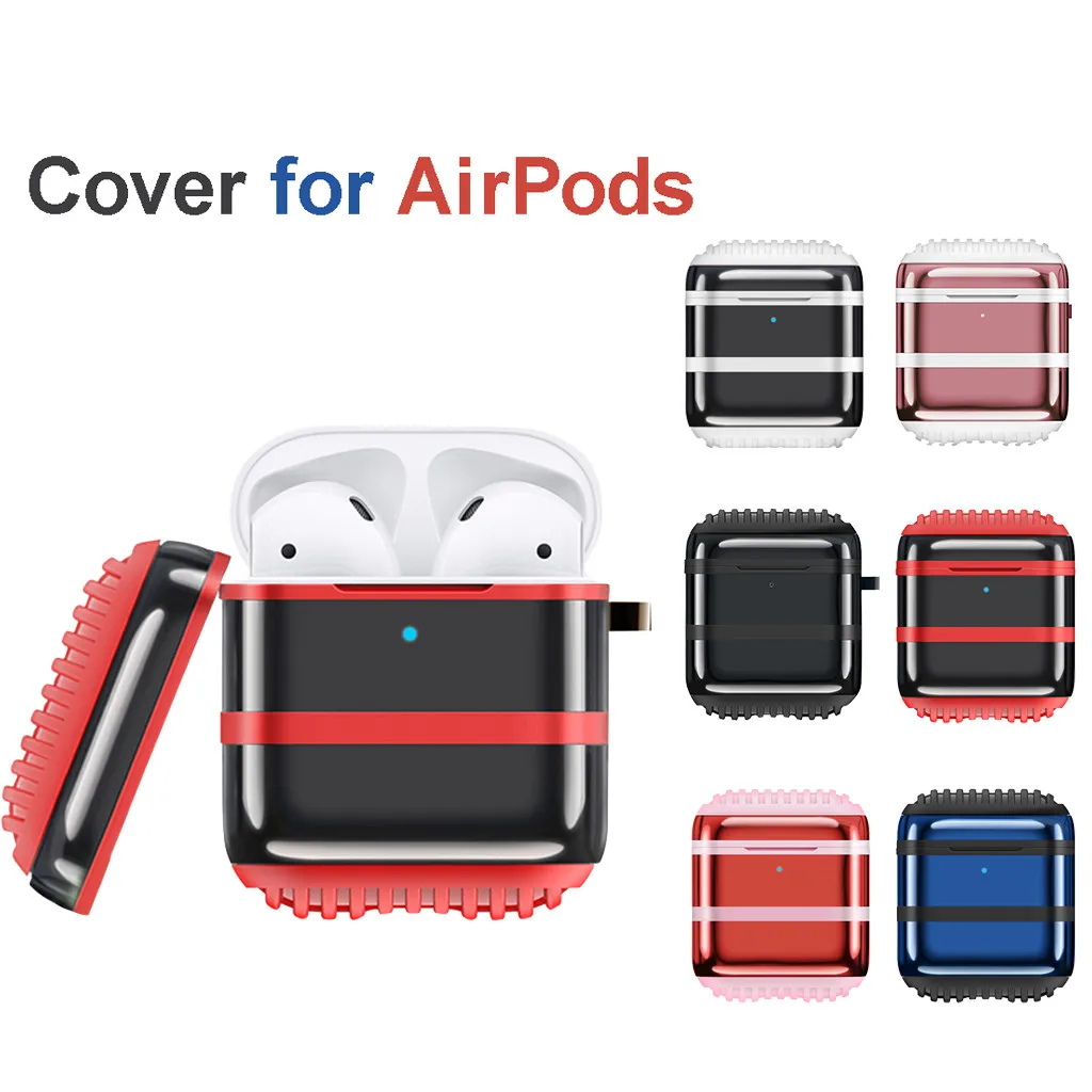 HIPERDEAL Универсальное покрытие+ силиконовый чехол для Apple AirPods 1/2 беспроводная Bluetooth гарнитура зарядная коробка с жестким ПК