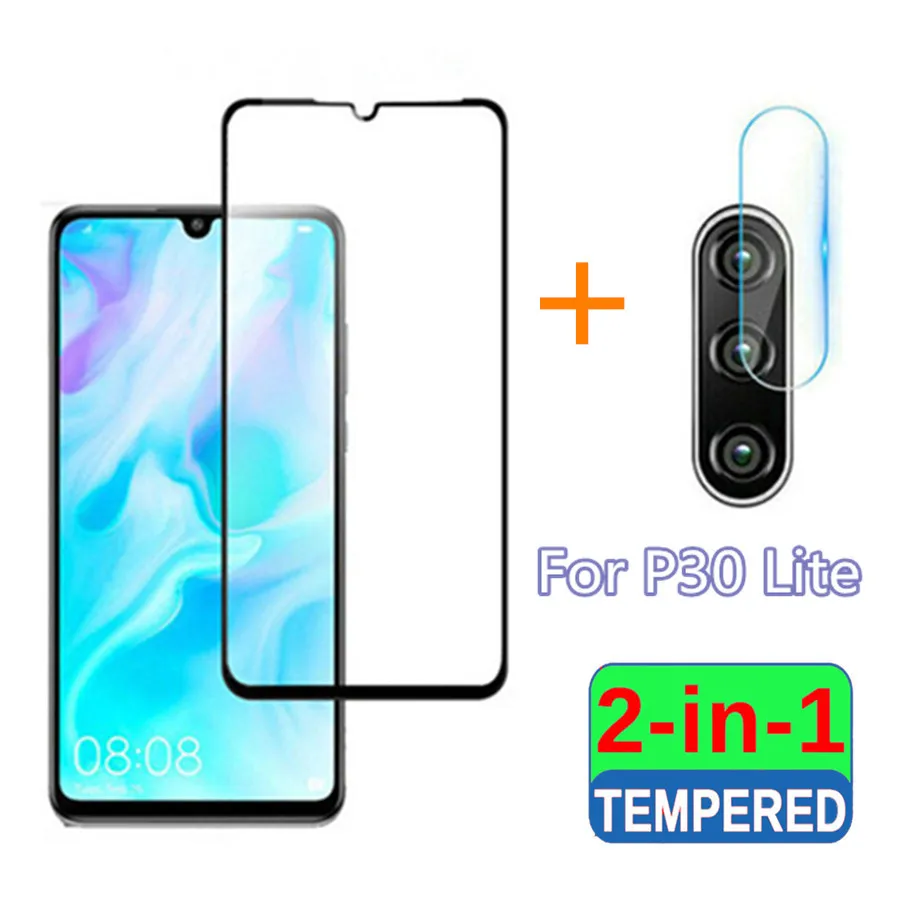 2 в 1 P 30 Lite Защита экрана для huawei защитное стекло P30Lite P30 горит 30p светильник с
