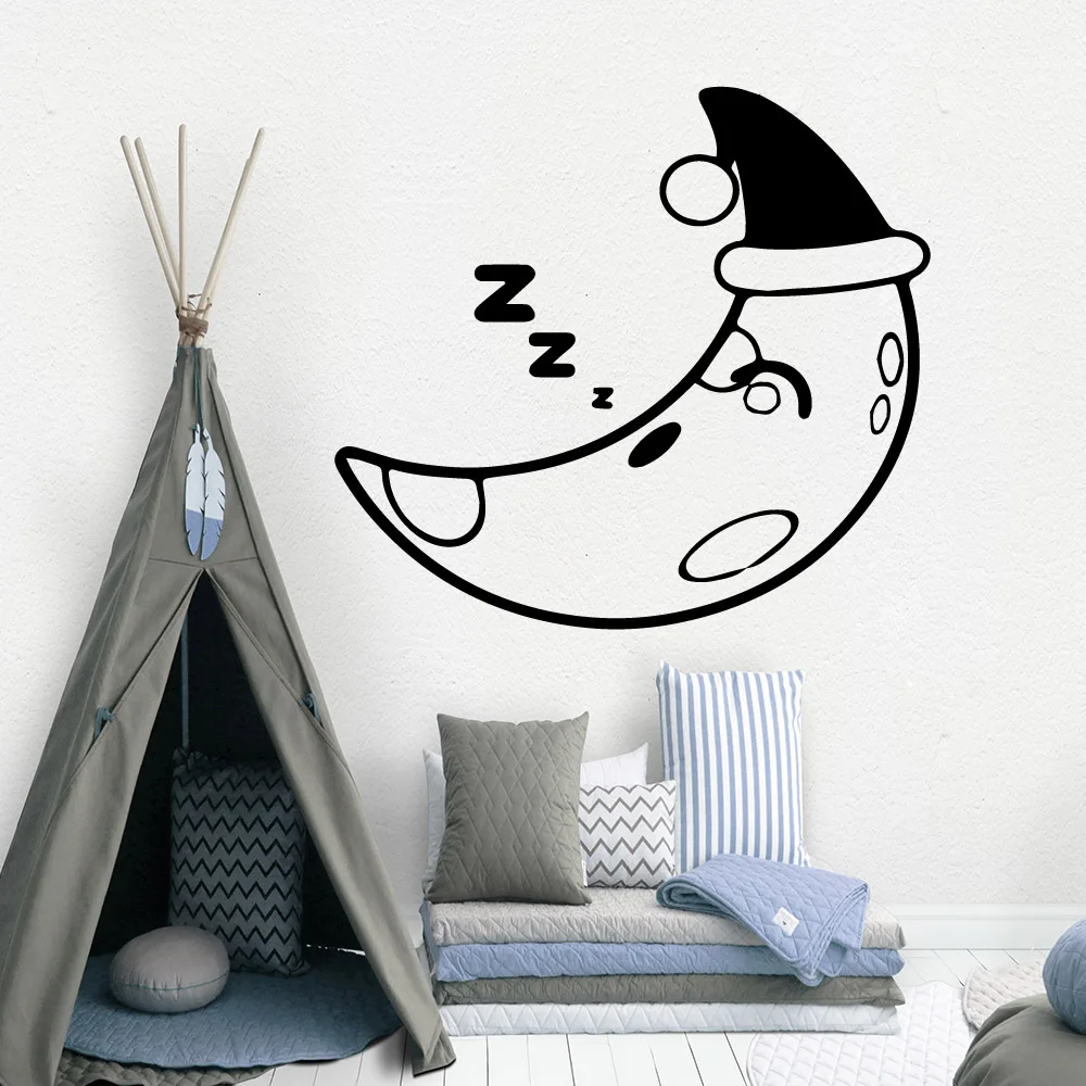 Modern good night Wallpaper Home Decoration Wall Sticker For Living Room Kids Background Art Decal adesivi murali | Дом и сад