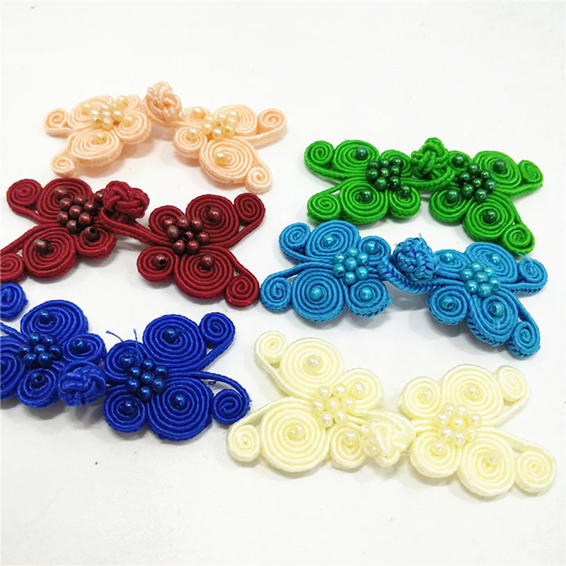 

5Pairs/Pack Chinese Frog Closure Buttons Knot Fastener Butterfly Type Cloth buckle Sewing Handmade Craft Cheongsam Accessories