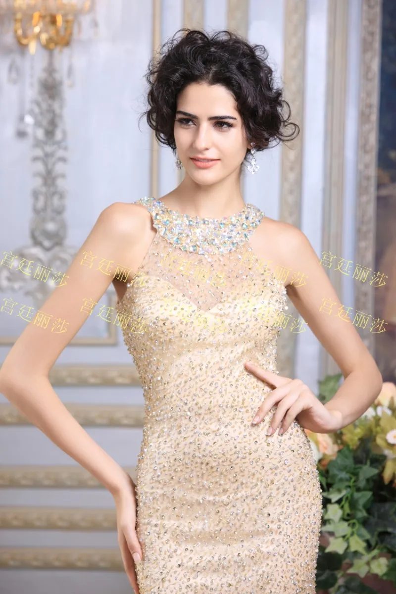 vestidos, роскошное, Кристальное, официальное, для невесты, сексуальное, для свадьбы, расшитое бисером, с золотыми блестками, платье, вечерние платья, платья для выпускного вечера
