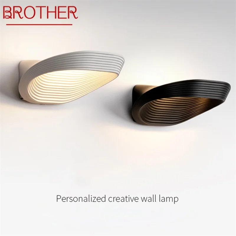 

BROTHER Modern Wall Sconces LED Bedside Wall Lamp Creative Decorative For Home Bedroom Living Room Dining Room