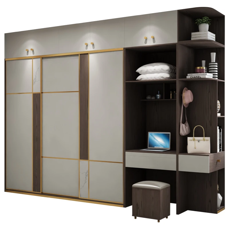 

Sliding door wardrobe modern simple family bedroom with dresser sliding door wardrobe