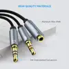 Ugreen Splitter Headphone for Computer 3.5mm Female to 2 Male 3.5mm Mic Audio Y Splitter Cable Headset to PC Adapter ► Photo 2/6