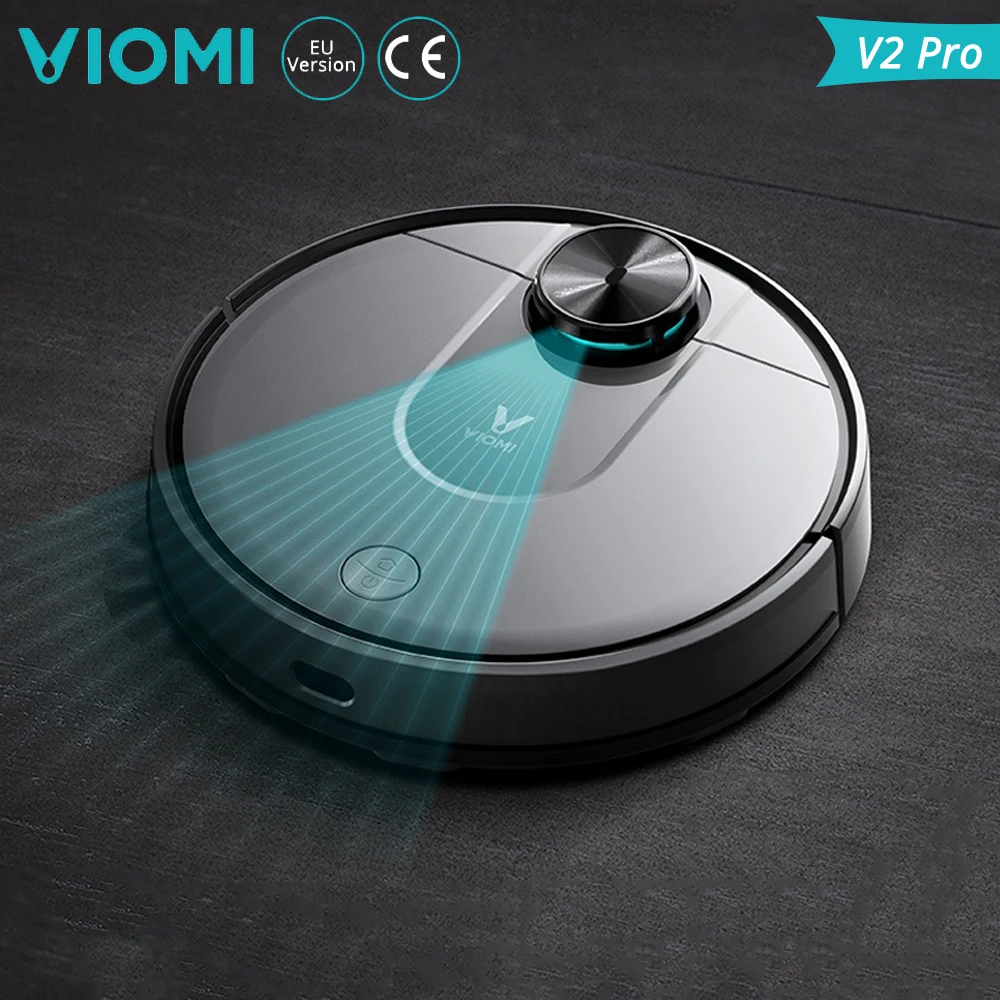 Xiaomi VIOMI V2 Pro Smart Robot Vacuum Cleaner 2100Pa Strong Suction 2 in 1 Sweeping Mopping Robot Cleaner LDS Laser Navigation