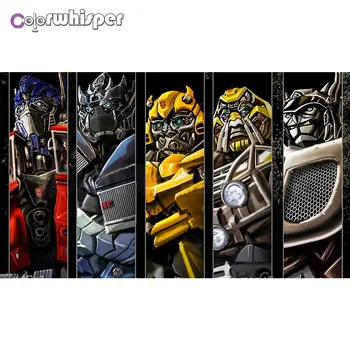 

ColorWhisper Daimond Painting 5D Full Square/ Round Deformation Robot Diamond Rhinestone Crystal Cross Stitch Mosaic Decor D031