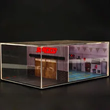 Автомобильная коробка с окошком для демонстрации модели автомобиля коробка для хранения парковки гаража сцена моделирование дорожного движения средства сбора инструментов