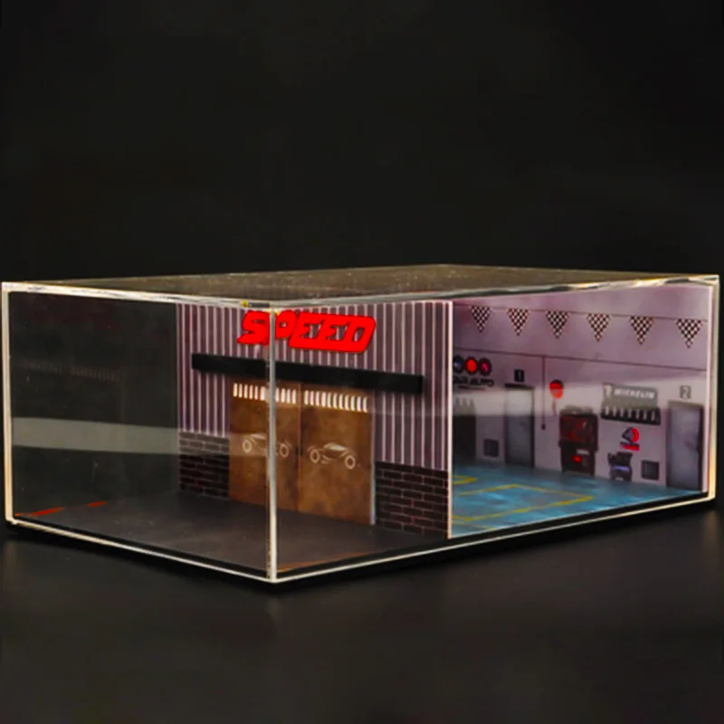 

Car model display box vehicle storage box parking garage Scene simulation traffic facilities collection tool accessories collect