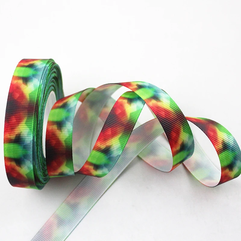 

9mm/16mm/22mm/25mm/38mm/75mm Magic diamond print grosgrain ribbon 10/25/50yards DIY gift wrap sewing wedding decor ribbon