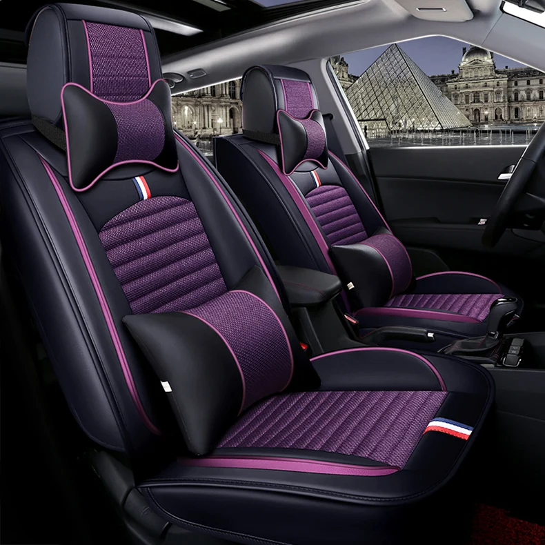 Чехол для автомобильного сиденья универсальный кожаный авто Renault Scenic Fluence Latitud