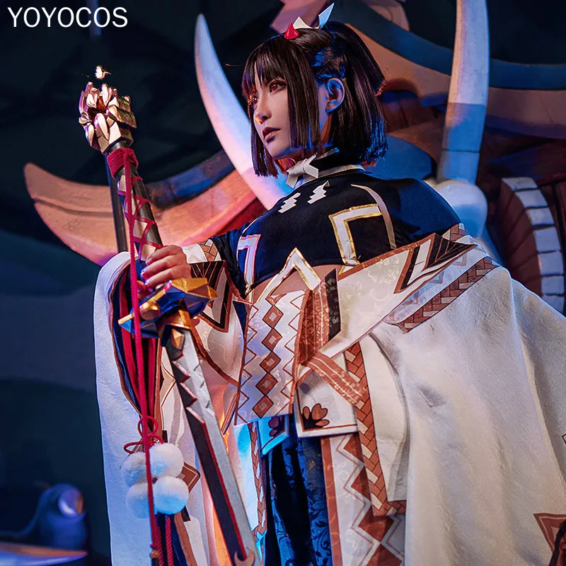 YOYOCOS игра Onmyoji Onikiri косплей парик коричневый черный версия синтетические женские