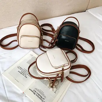 

Mini Backpack Women Pu Leather Shoulder Bag for Teenage Girls High Quality Book Bag Female Ladies Backpack Fashionable Mochilas