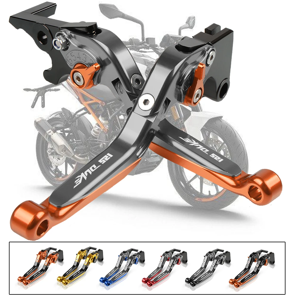 CNC рычаги тормоза мотоцикла сцепления для KTM 125 DUKE 2011- 2012 2013 скремблер Регулируемый рычаг складной Мото Аксессуары