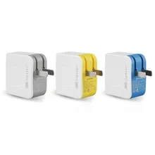 Двойной USB порт настенное зарядное устройство складной 2.4A Быстрая Зарядка адаптер для мобильного телефона стандарт США штекер 3 цвета