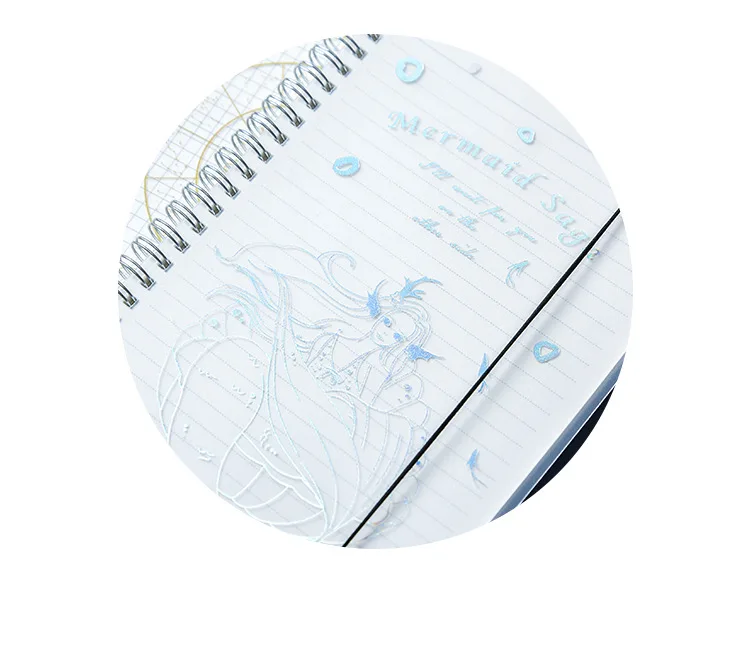 1 Pcs Kawaii Cover Planner Notebook Hot Stamping Star Coil Diary Book Exercise Composition Binding Note Notepad Gift Stationery