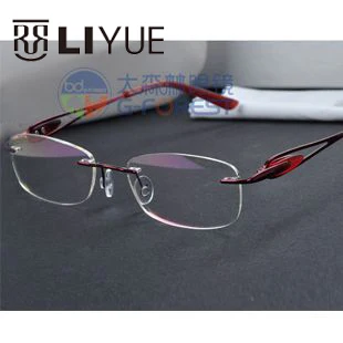 

2020 eyeglasses Female optical glasses frame for women rimless glasses myopia prescription clear round eye glass eyewear frames