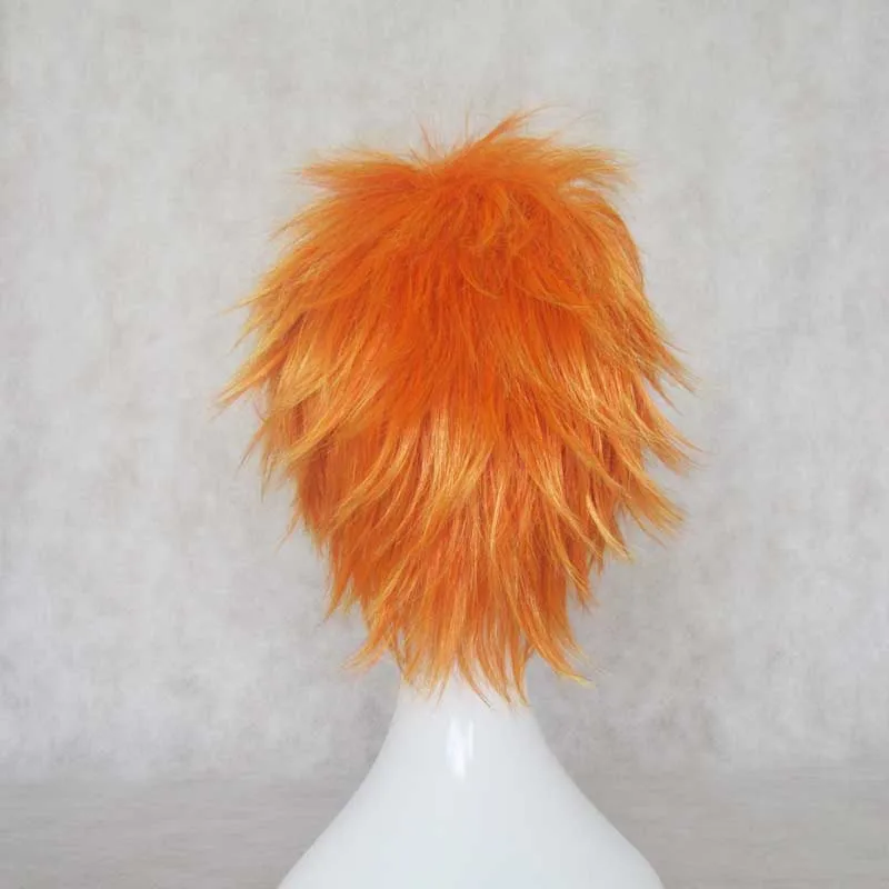 morticia addams costume Japanese Anime BLEACH Kurosaki ichigo Wig Mens Uchiha Sasuke Cosplay orange Hair wig Comic-con Irie Shouichi wig+ Wig Cap goddess costume