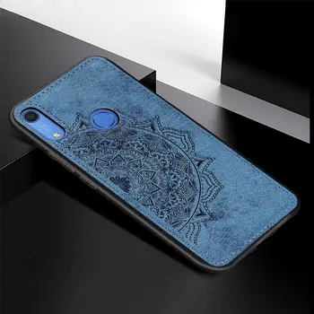 

For Huawei Y6S Case Cover Luxury TPU Bumper Frame Cloth Hard Back Cover For Huawei Y6S Phone Cover Case For Huawei Y6S 2020 Case