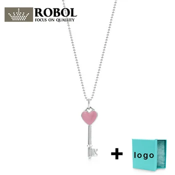 

Xl tf rllen sterling silver key series sweater chain necklace is very suitable for female party jewelry wholesale free shipping