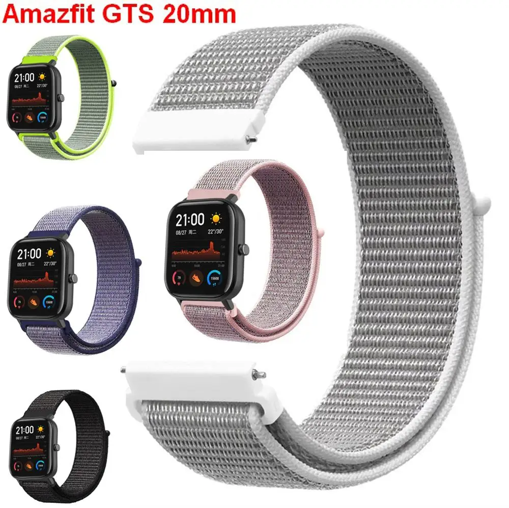 COMLYO 20 мм наручные часы для Xiaomi Huami Amazfit GTS браслет сменный браслет наручных часов ремешок для Huami Amazfit Bip ремешок