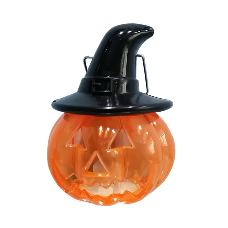 Портативный светодиодный фонарь-тыква, красочный свет, меняющий Ночной свет, настольная лампа для Хэллоуина, праздничная декорация для вечеринки H - Цвет: As the picture show