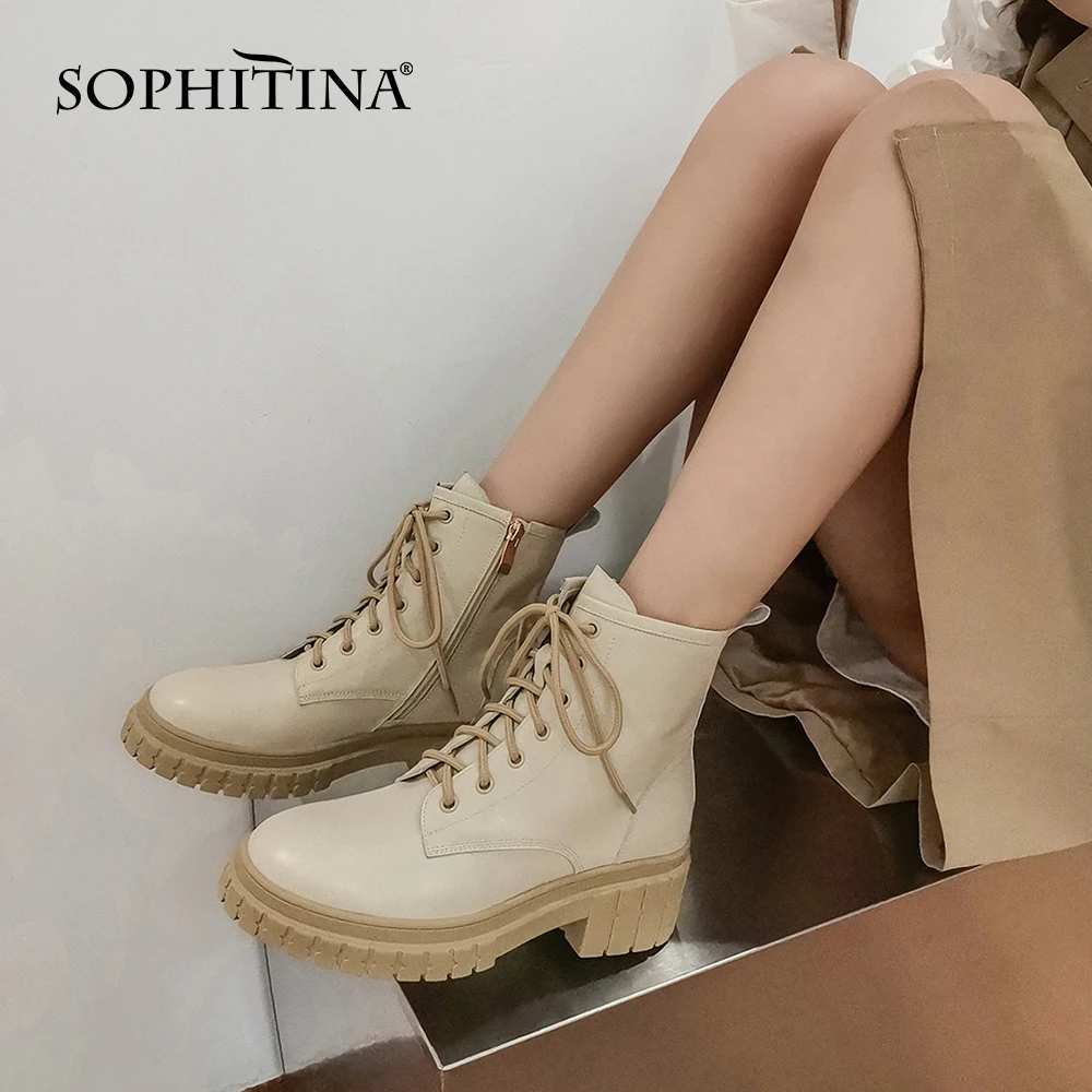 SOPHITINA/Женская обувь Модные классические ботильоны ручной работы из