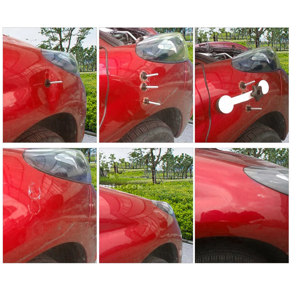 

Car Dent Restorer Hand Tool Sets Practical DIY Pops A Dent Car Auto Damage Repair Bodywork Puller Tools Kit EU Plug