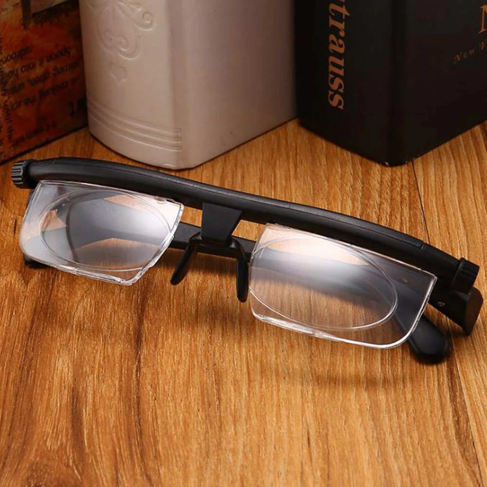 

Vision Reading Glasses magnifier Spectacles Myopia Presbyopia glasses Adjust Focal Length -6.00 to +3.00 Magnifying Eyeglasses