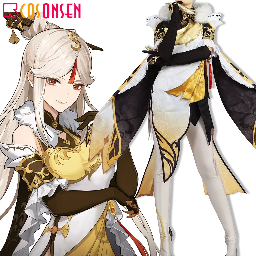

Genshin Impact Ningguang Cosplay Costume COSPLAYONSEN Condensed Light Cosplay Full Set Custom Made