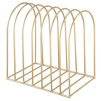

Creative Simple File Organizer Wrought Iron Book Stand Storage Stationery Student Dome Ornaments