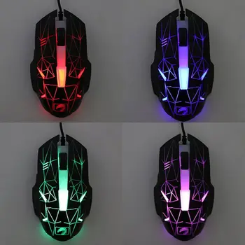 

1200DPI Wired Gaming Mouse USB 3 Buttons LED Optical Mice for PC Laptop Gamer Notebook Computer for Office Home Use