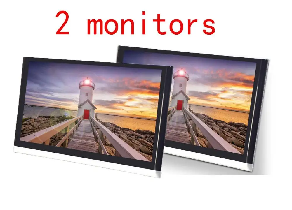 12,5 дюймов Android 9,0 автомобильный монитор на подголовник HD 1080P видео ips сенсорный экран wifi/USB/SD/HDMI/IR/FM/Bluetooth/динамик - Цвет: 2 monitors