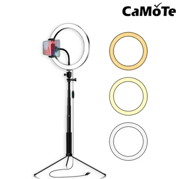 

Vlog Live TikTok Tripod Tiktok Stand Selfie Ring Light For Phone Video Live Streaming Fill Light Bracket Vlog Makeup And Youtube