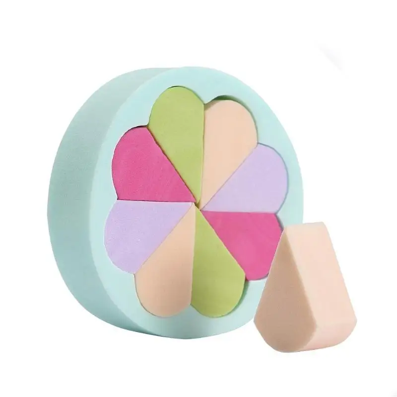 1/8 шт. безлатексный косметический слойка многоразовые сухое/влажное двойного назначения пуховка для пудры