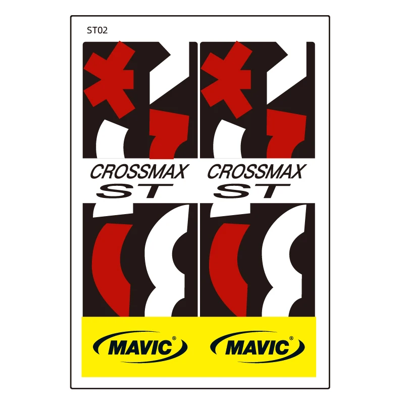 red Mavic Crossmax ST концентратор стикер для MTB горный велосипед Велоспорт наклейка - Цвет: red